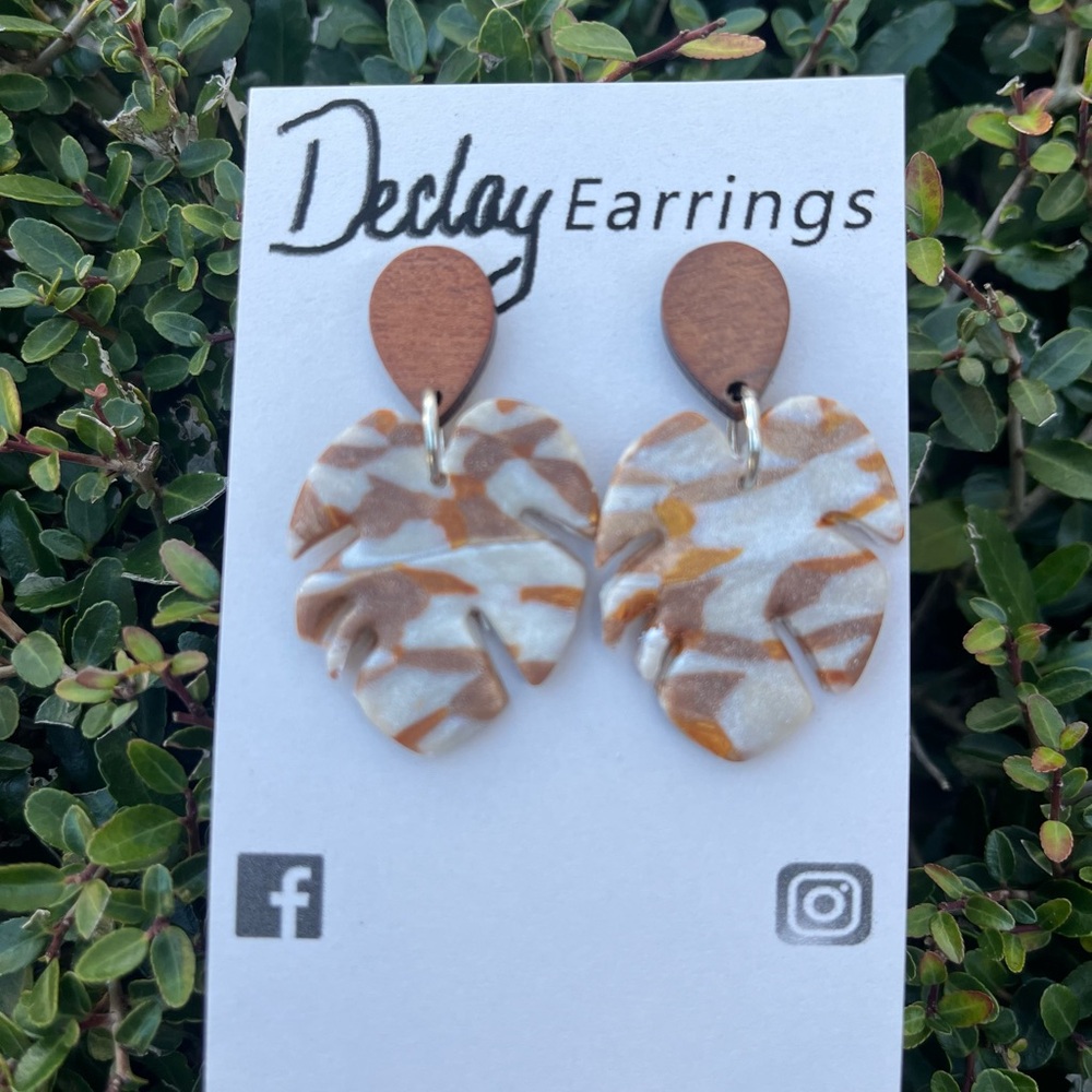 Beautiful Geometrical Polymer Clay Earrings
